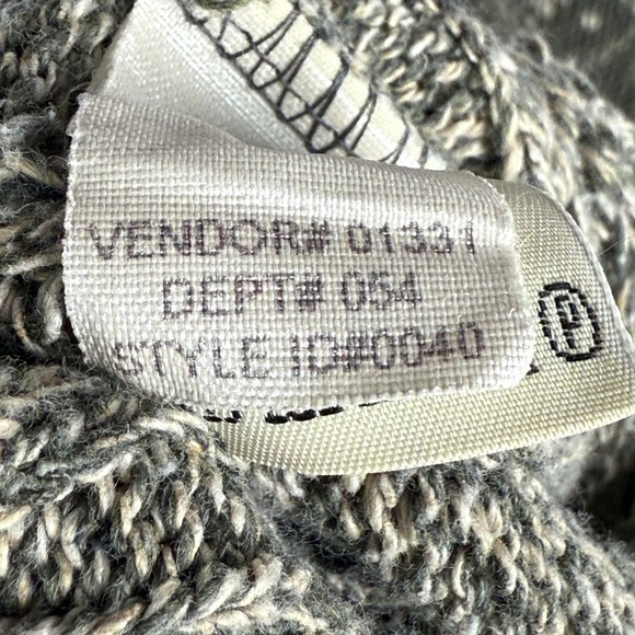 VTG Eddie Bauer Sweater Mens 2XL Grey Argyle Chunky Knit Grandpa V Neck Pullover - Picture 7 of 7